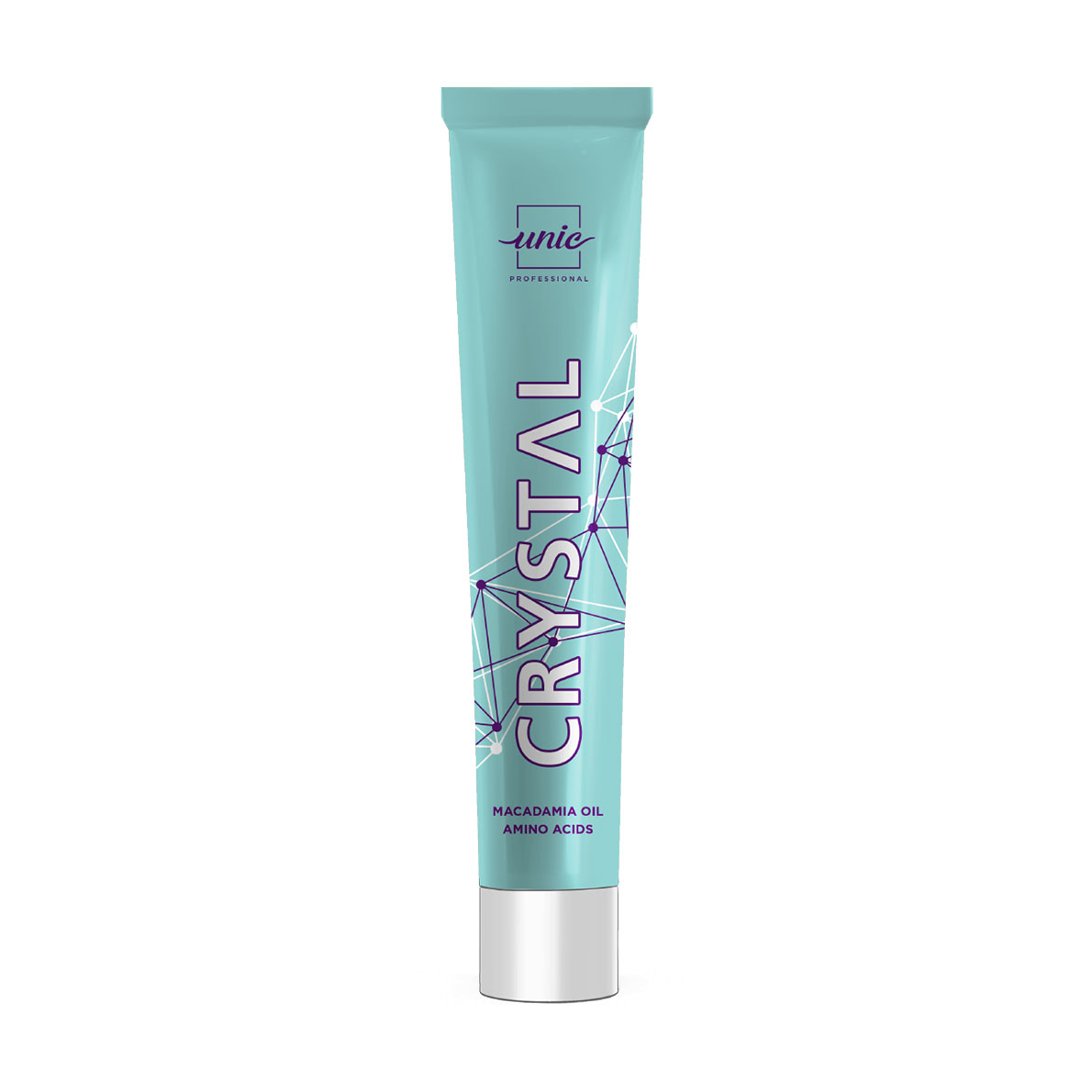 Уцінка! Крем-фарба для волосся Unic Professional Crystal Permanent Hair Color 7/1 Русявий попелястий, 100 мл